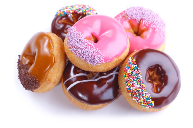 Frosted donuts