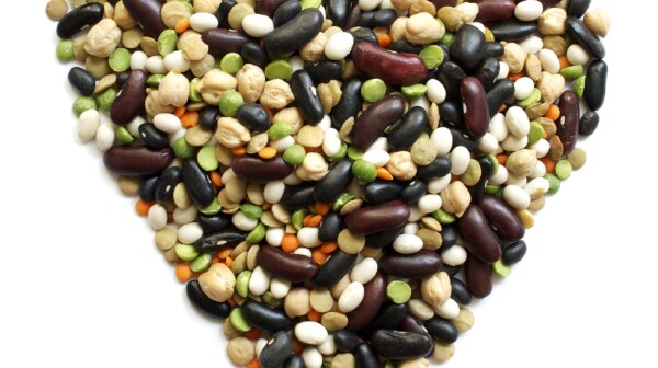 Heart-Shaped Dry Mixed Beans