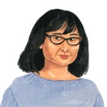 portrait illustration of maya lin by lia tin