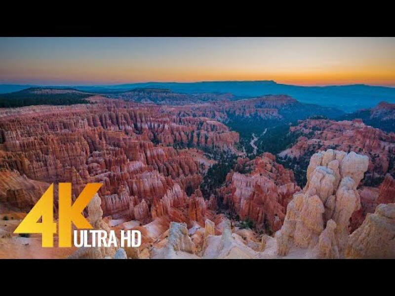 4K Amazing Nature - Most Beautiful Places In America - Part #1 - Relax Video (Nature Sounds & Music)