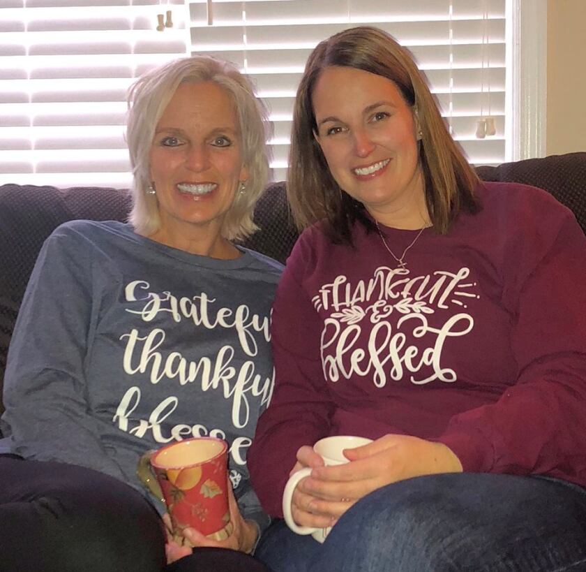 Author and her sister