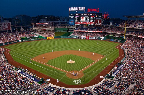 Night Baseball Washington Nationals by Gary Graves (creative commons license)