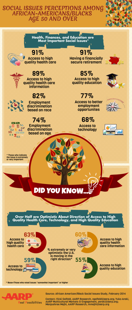 Infographic: Social Issues Perceptions Among African Americans Age 50+