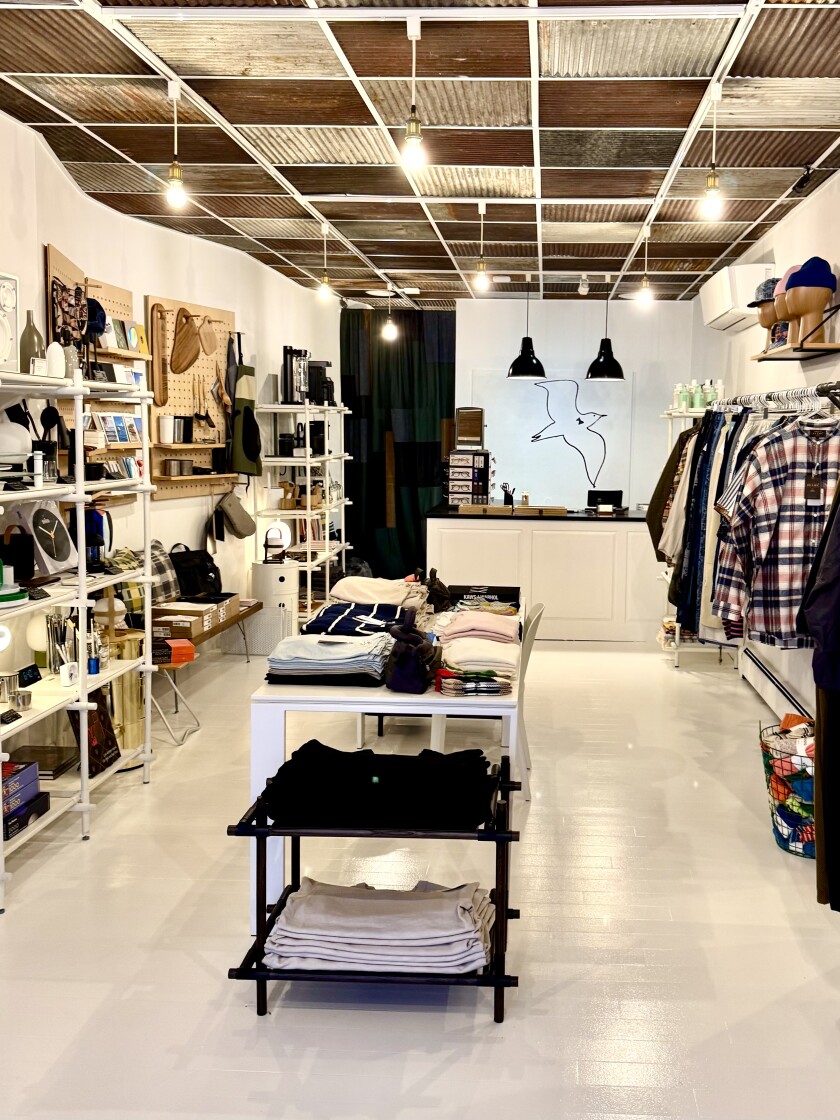 Interior photo of Lennox & Harvey store in Martha's Vineyard
