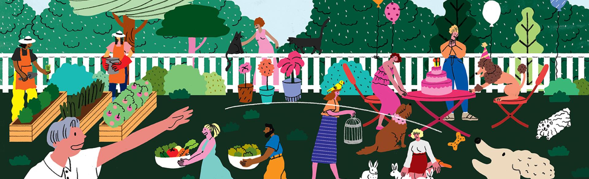 Pets Freebies, garden freebies, home freebies, illustration, aarp, girlfriend