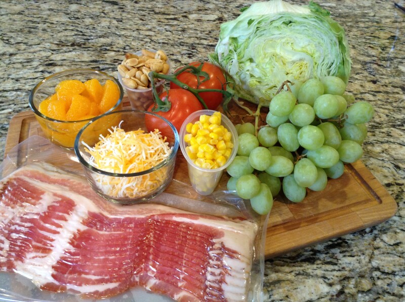 grape and bacon salad ingredients