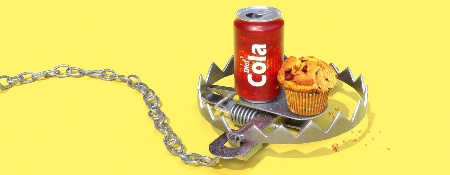 aarp, sisters, diet coke, muffin