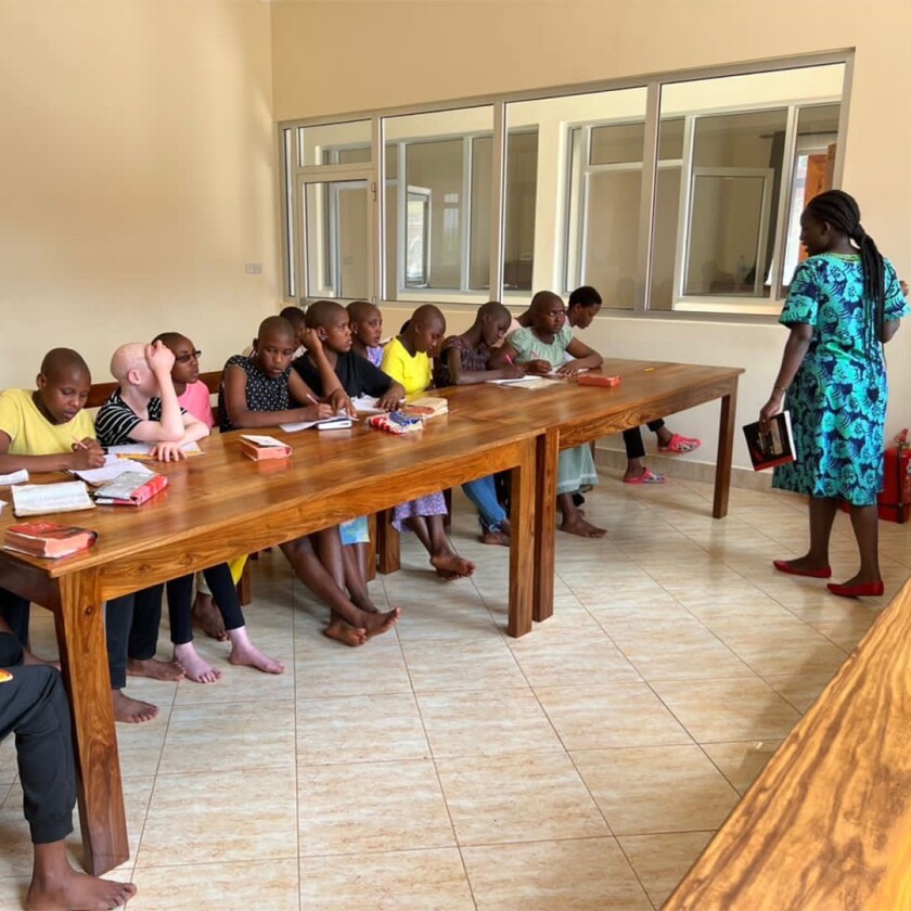 Children learning at Maasai Girls Rescue Center