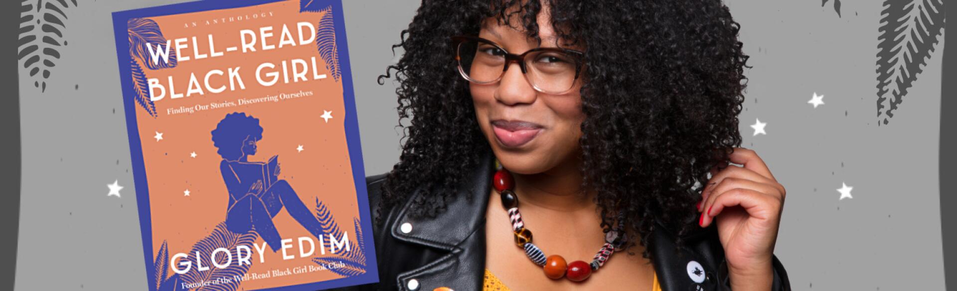 Glory Edim with her book titled Well Read Black Girl