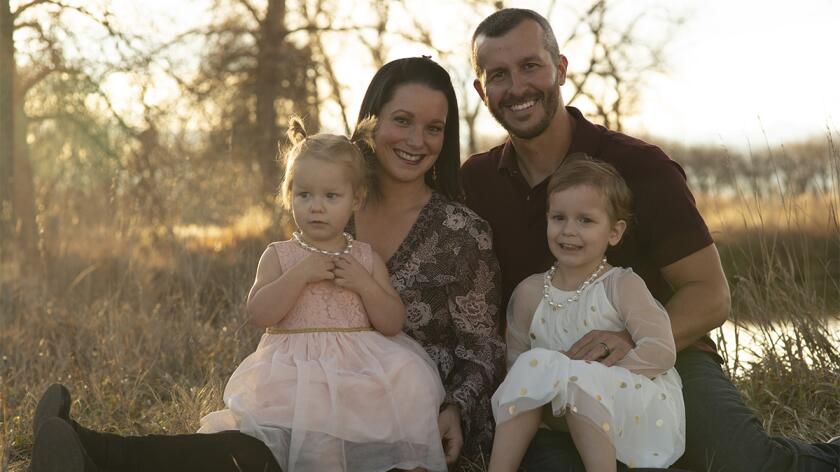 The Watts family, prior to the murders of Shannan Watts and her two children.