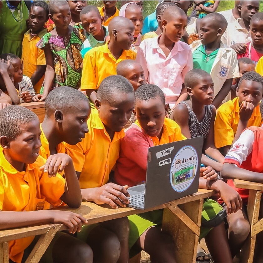 Children part of the Asante Africa program