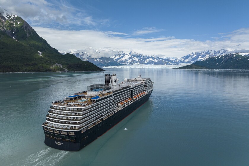 The Westerdam Cruise Ship on the Yakutat Bay (Courtesy Holland America Line)