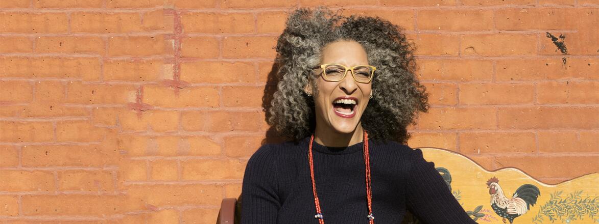 photo of Carla Hall laughing