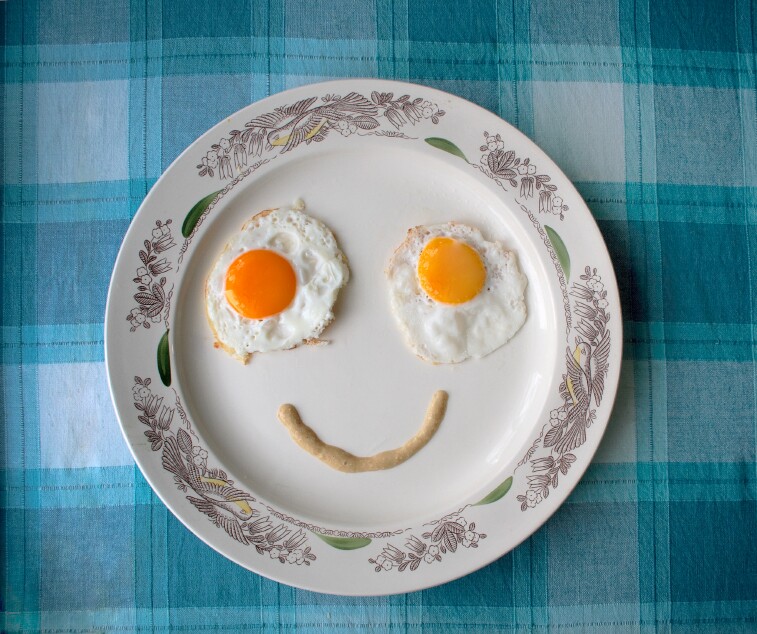 Fried eggs face