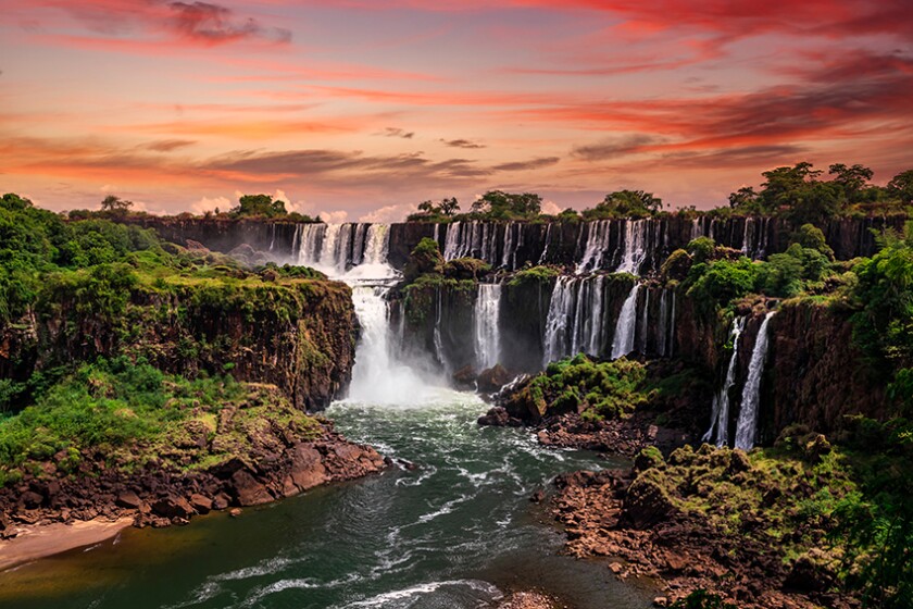 Landscape of waterfall