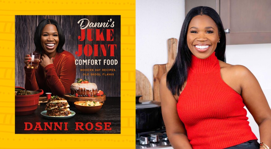 image of author danni rose and her book danni's juke joint comfort food, recipes