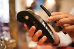 Paying at Starbucks with smartphone