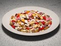 plate of vitamin supplements