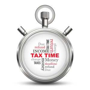 Tax time stop watch