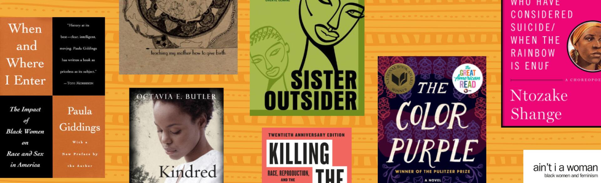 collage of books that black women should read
