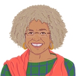 Portrait Illustration of Angela Davis