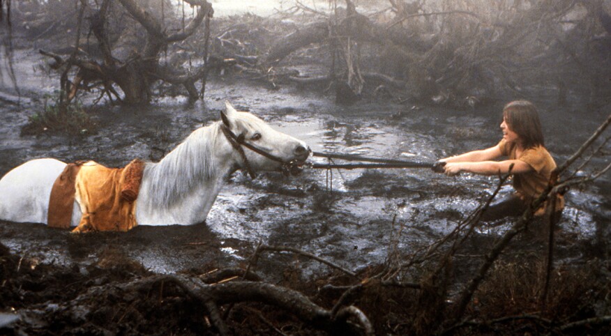 Quicksand still from the movie, Neverending Story