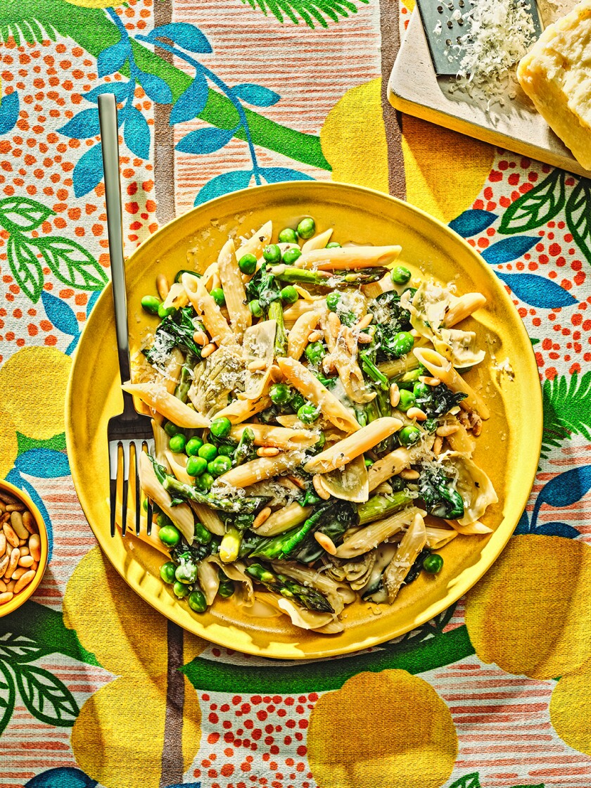 Spring pasta Penne Rigato