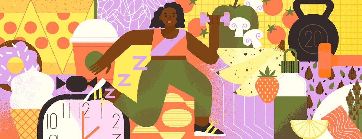 illustration_of_lady_making_wiser_health_choices_and_working_out_by_Loris_Lora_1440x560