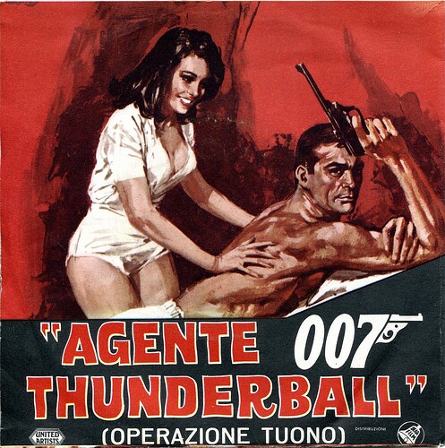 James Bond in Thunderball - Italian poster