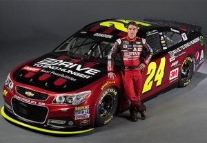 Jeff Gordon next to #24 car
