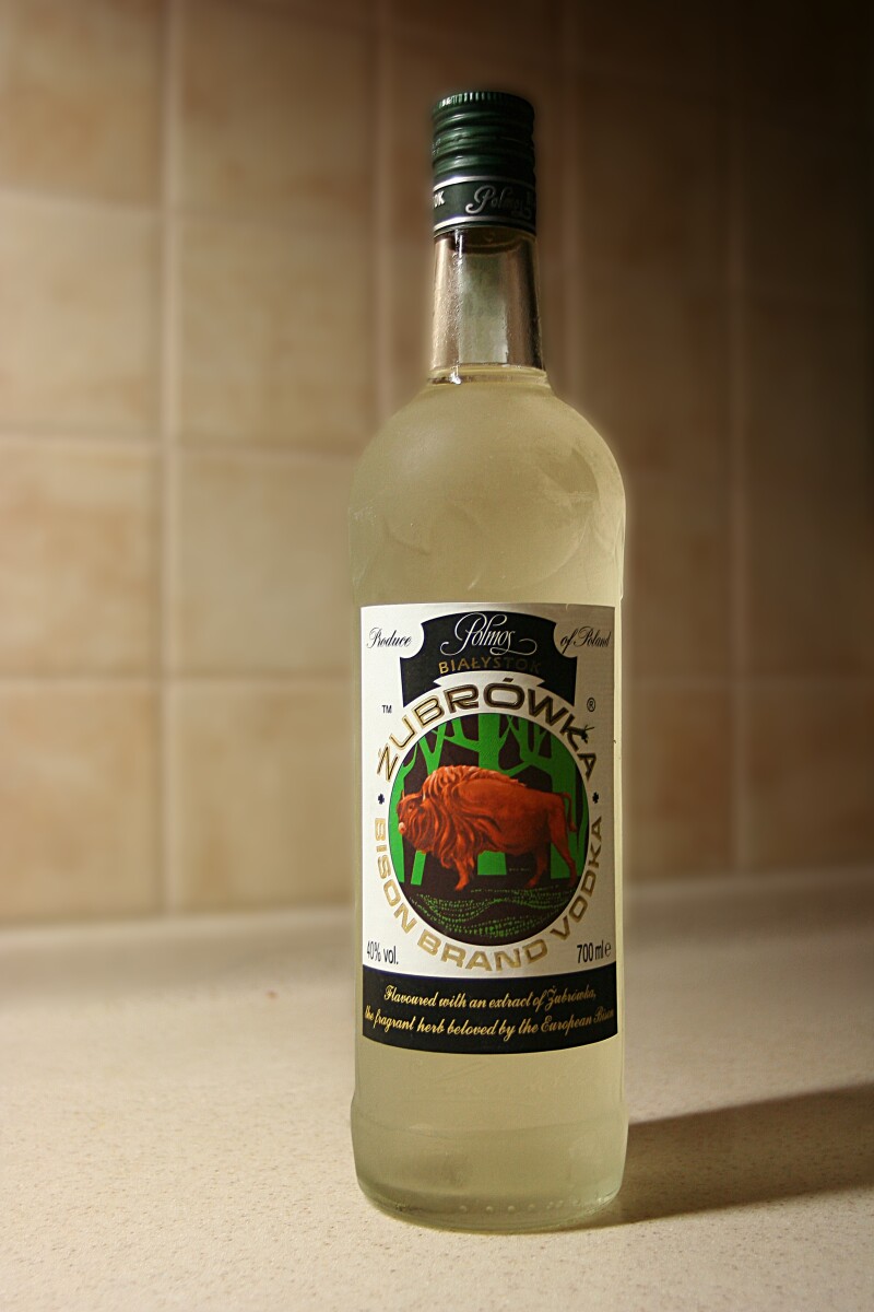 Zubrowka Bison Grass Vodka from Poland