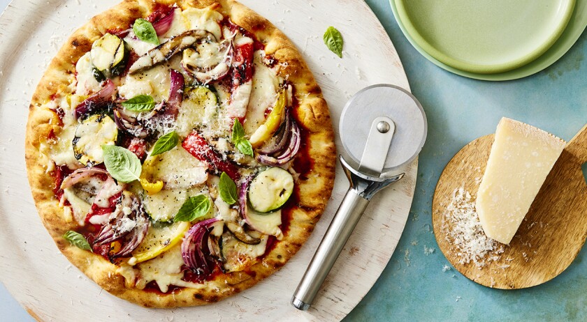 grilled vegetable pizza