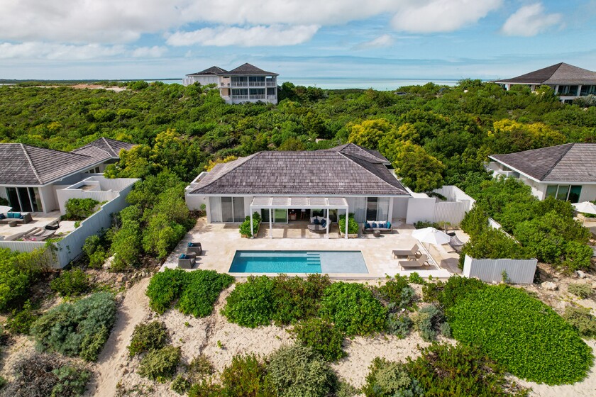Aerial view of Suites & Villas at Sailrock South Caicos in Turks & Caicos