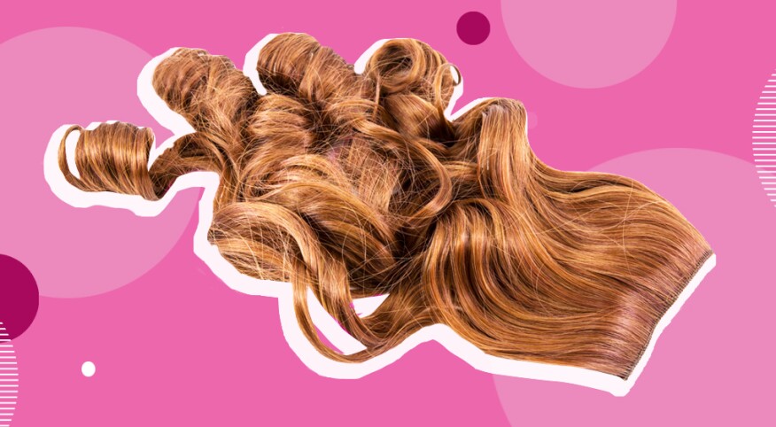 hair extension, graphic, photoillustraton