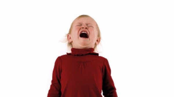 Toddler having tantrum