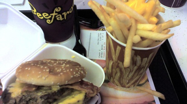 fatty burger and fries