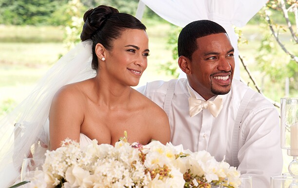 JUMPING THE BROOM, from left: Paula Patton, Laz Alonso, 2011. Ph: Jonathan Wenk/©TriStar Pictures/Co