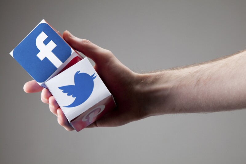 Facebook and Twitter