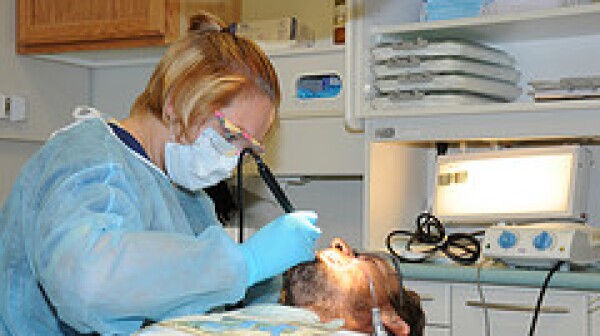 Patient recieves much needed dental care.