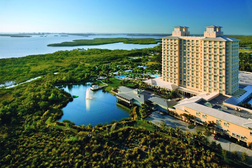 The main hotel and surrounding area in Bonita Springs, Florida.