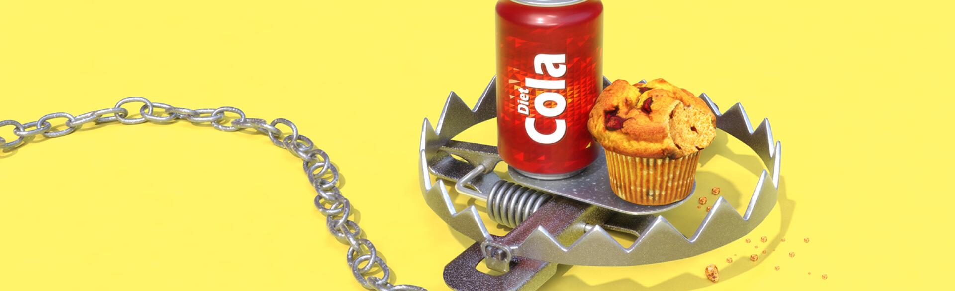 aarp, sisters, diet coke, muffin