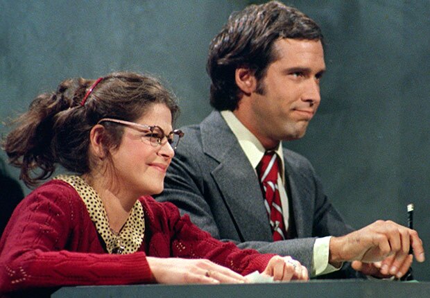 Gilda Radner and Chevy Chase, Saturday Night Live