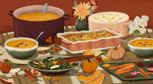 illustration of fall-inspired meals to make