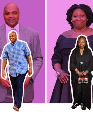 photo collage of before and after weightloss, Oprah Winfrey, Whoopi Goldberg, Charles Barkley