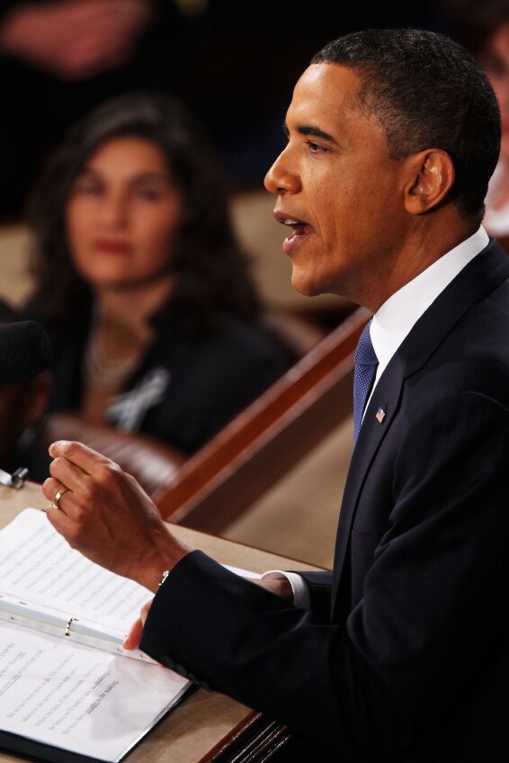 Obama Delivers State Of The Union Address To Joint Session Of Congress