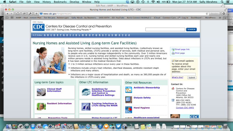 new CDC website to prevent infection in long-term care settings