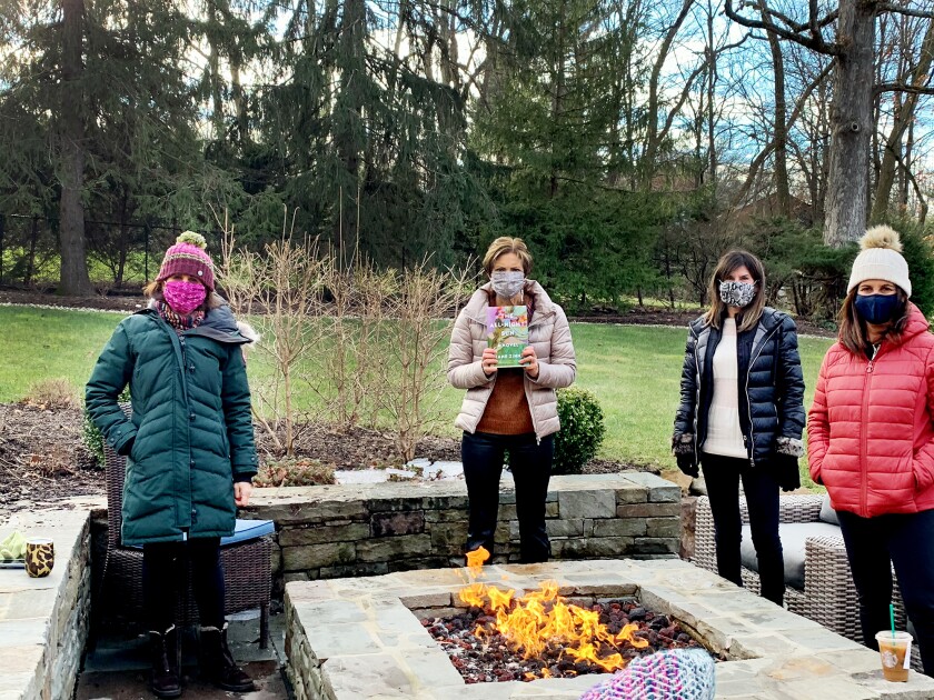 Laura Zinn Fromm's small bookclub meets in a backyard during COVID