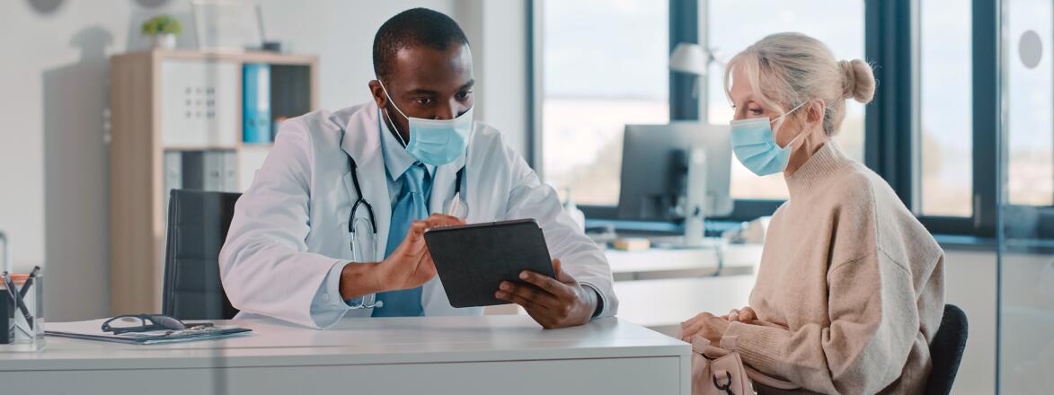 woman consulting with her doctor