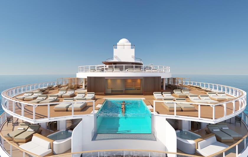 pool on the top deck of the norwegian prima ship