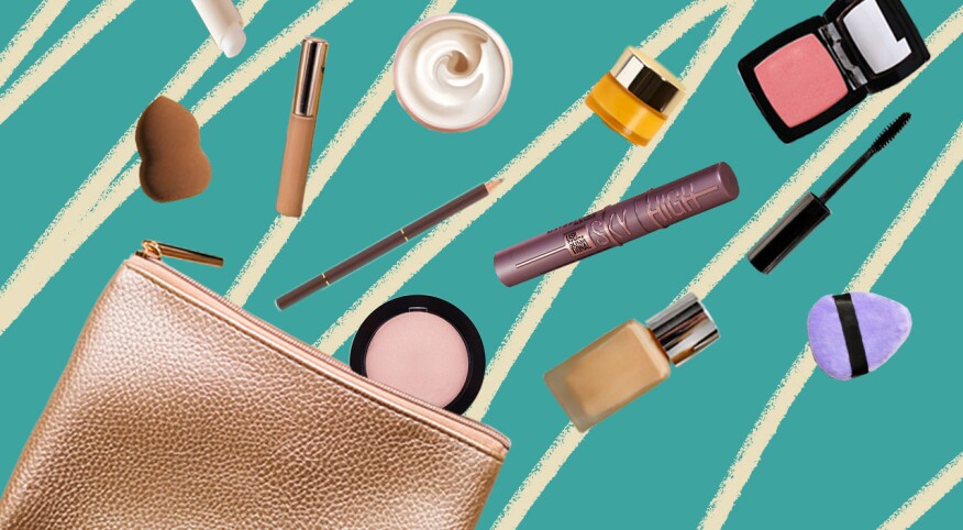 photo collage of beauty products